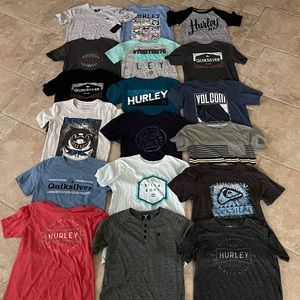 Lot of Boys Tshirts (Hurley, Billabong, Volcom)